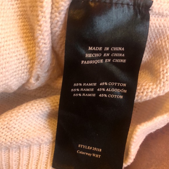 Bebe Oversized Crop Top with Lace Design - Picture 2 of 3